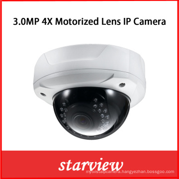 3MP 4X Motorized Lens 180 Degree Pan Network IP Camera